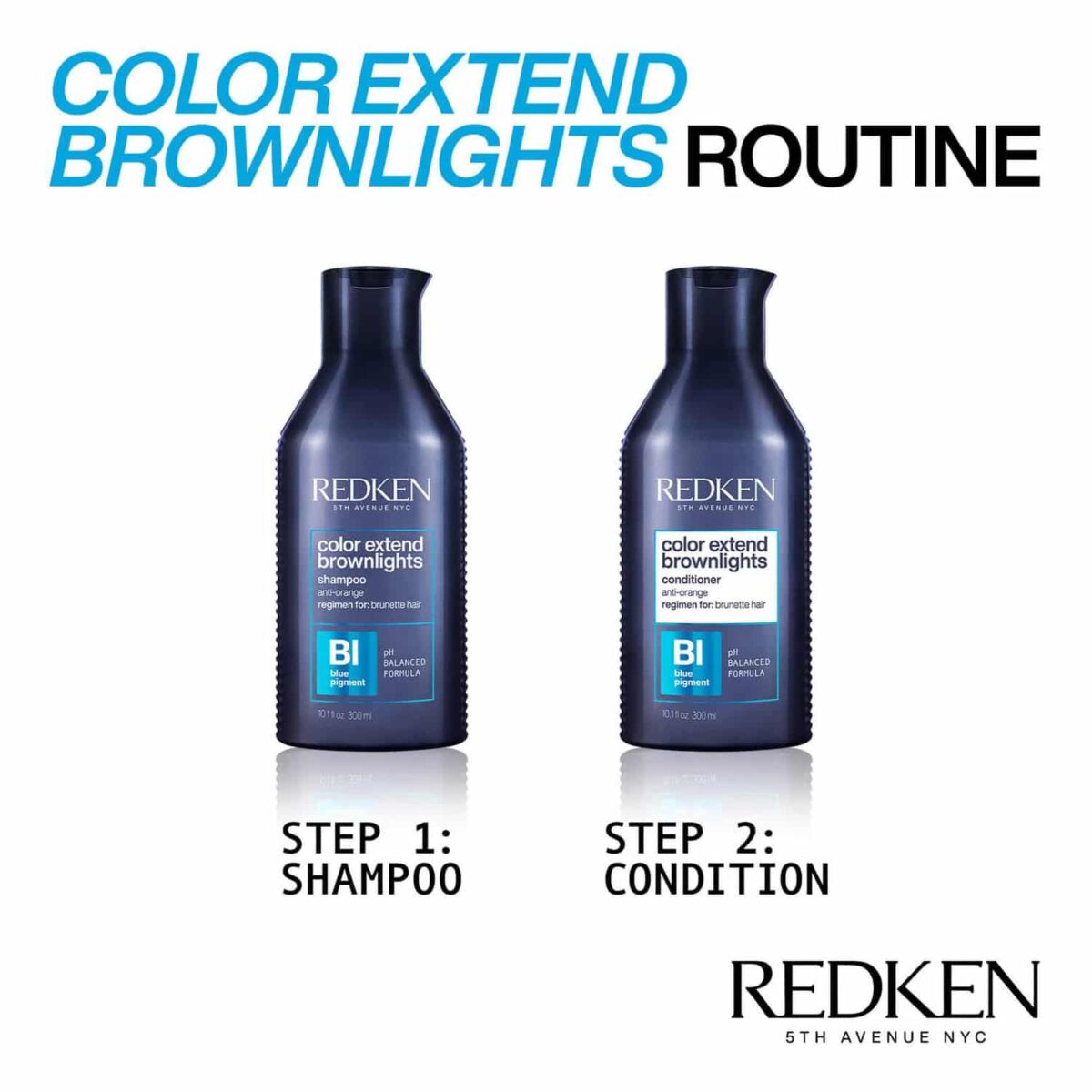 Redken Color Extend Brownlights Shampoo routine